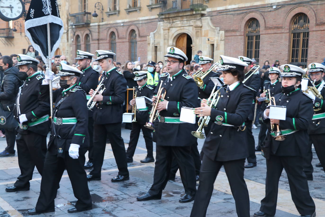 Uno de los momentos de la Procesión del Perdón. 