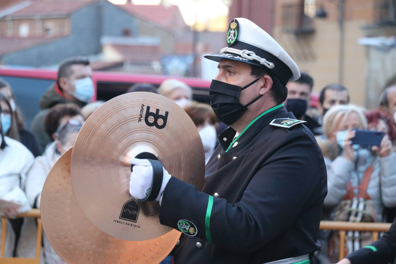 Uno de los momentos de la Procesión del Perdón. 