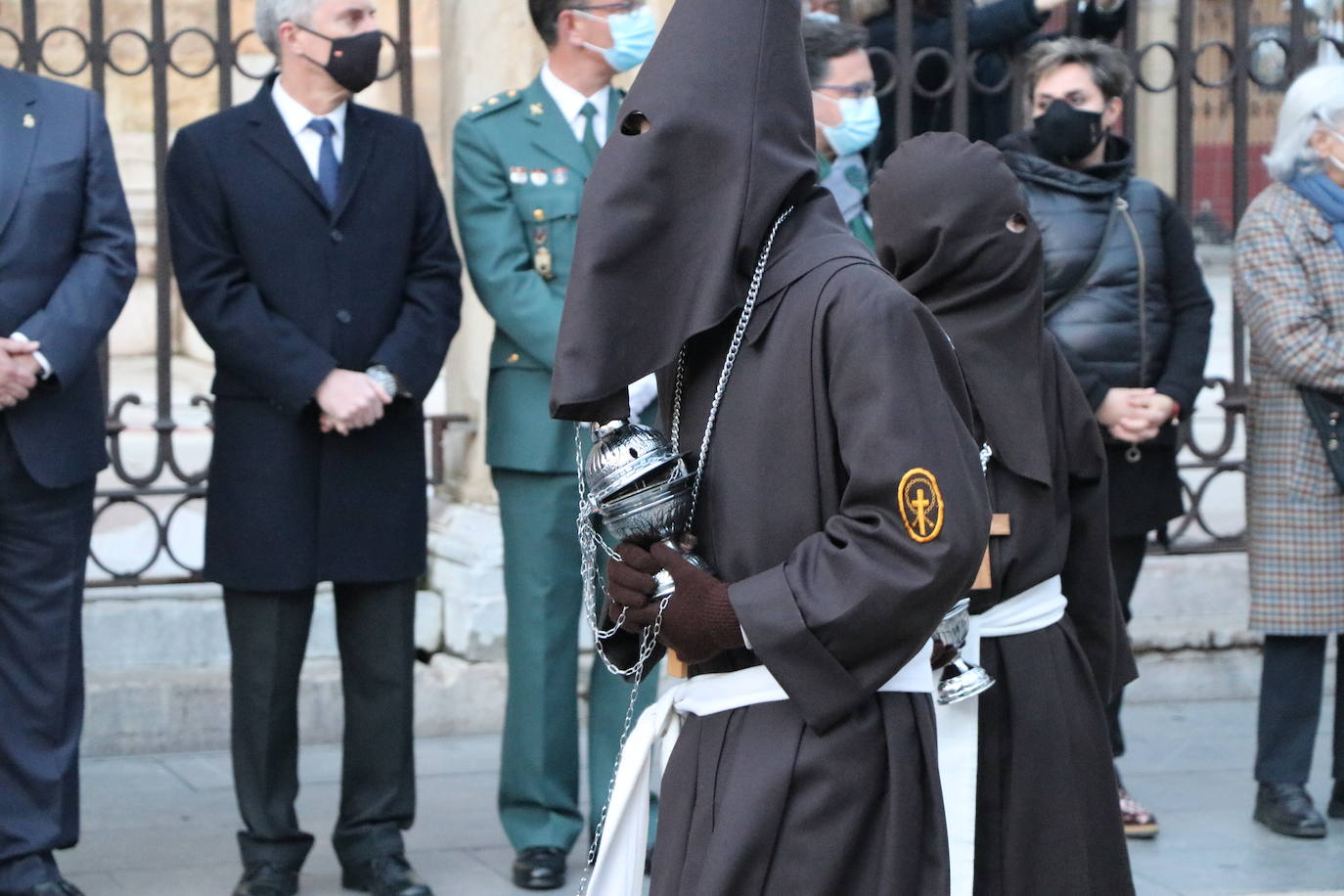 Uno de los momentos de la Procesión del Perdón. 