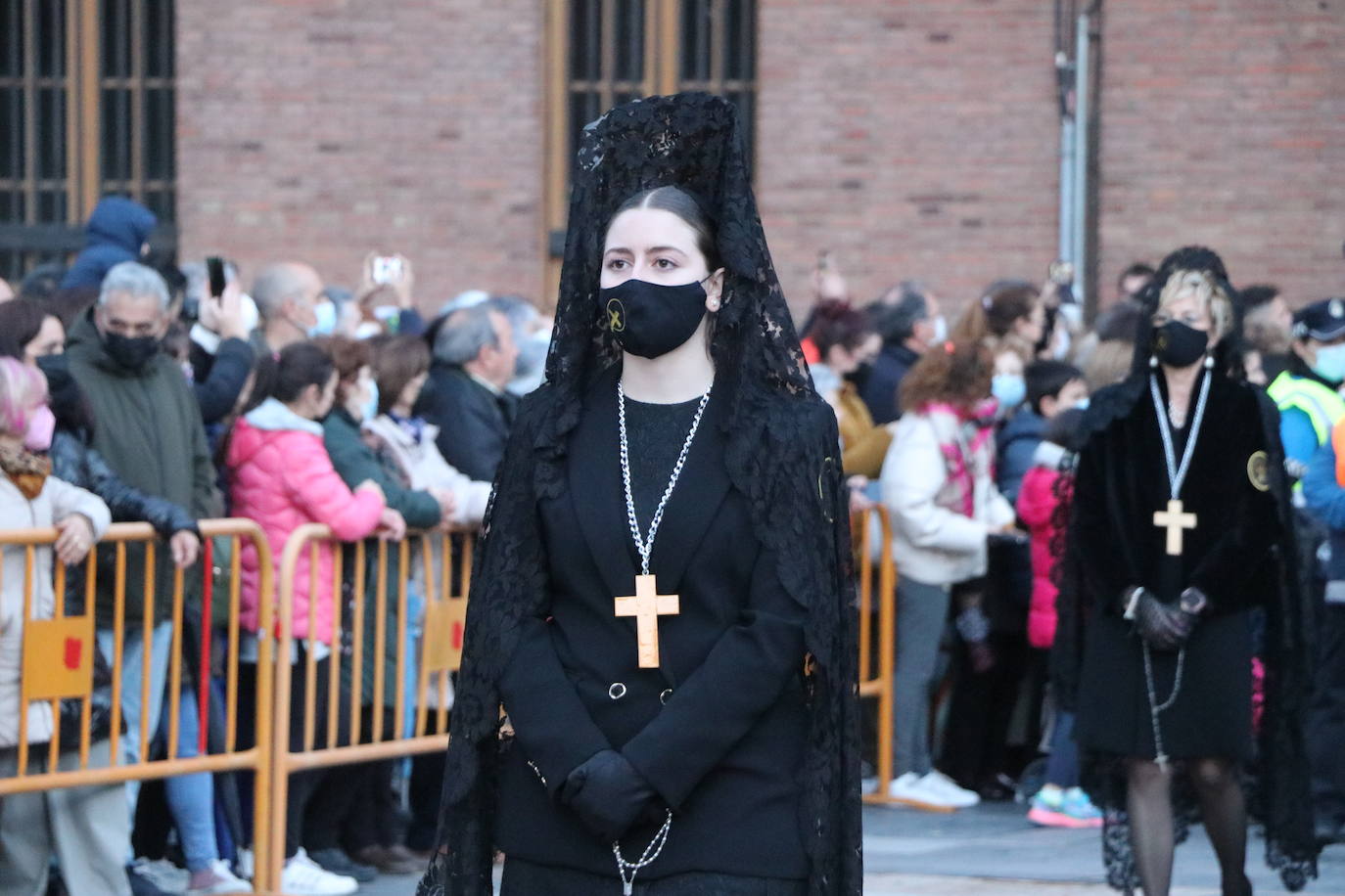 Uno de los momentos de la Procesión del Perdón. 