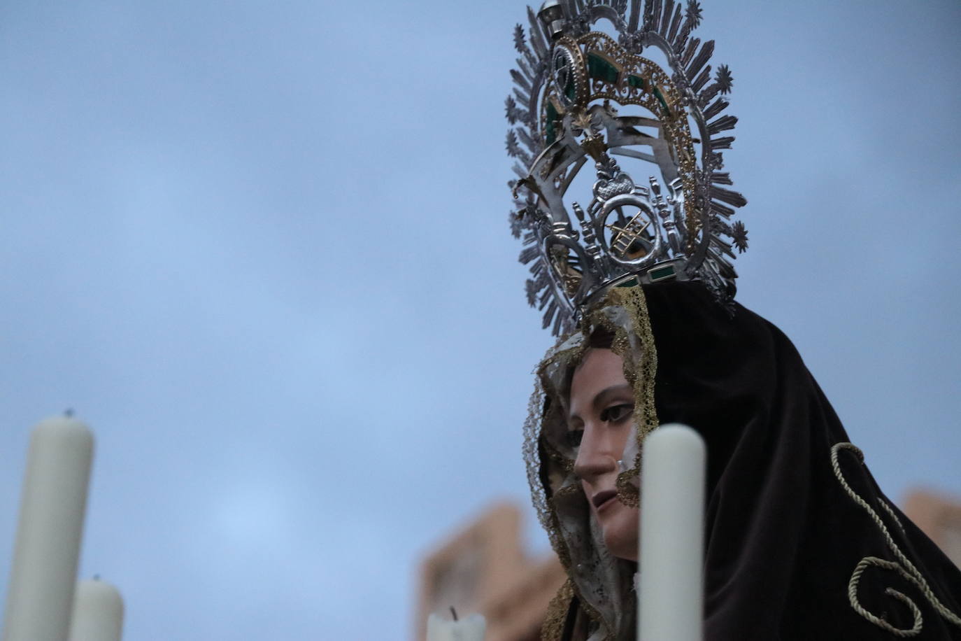 Uno de los momentos de la Procesión del Perdón. 