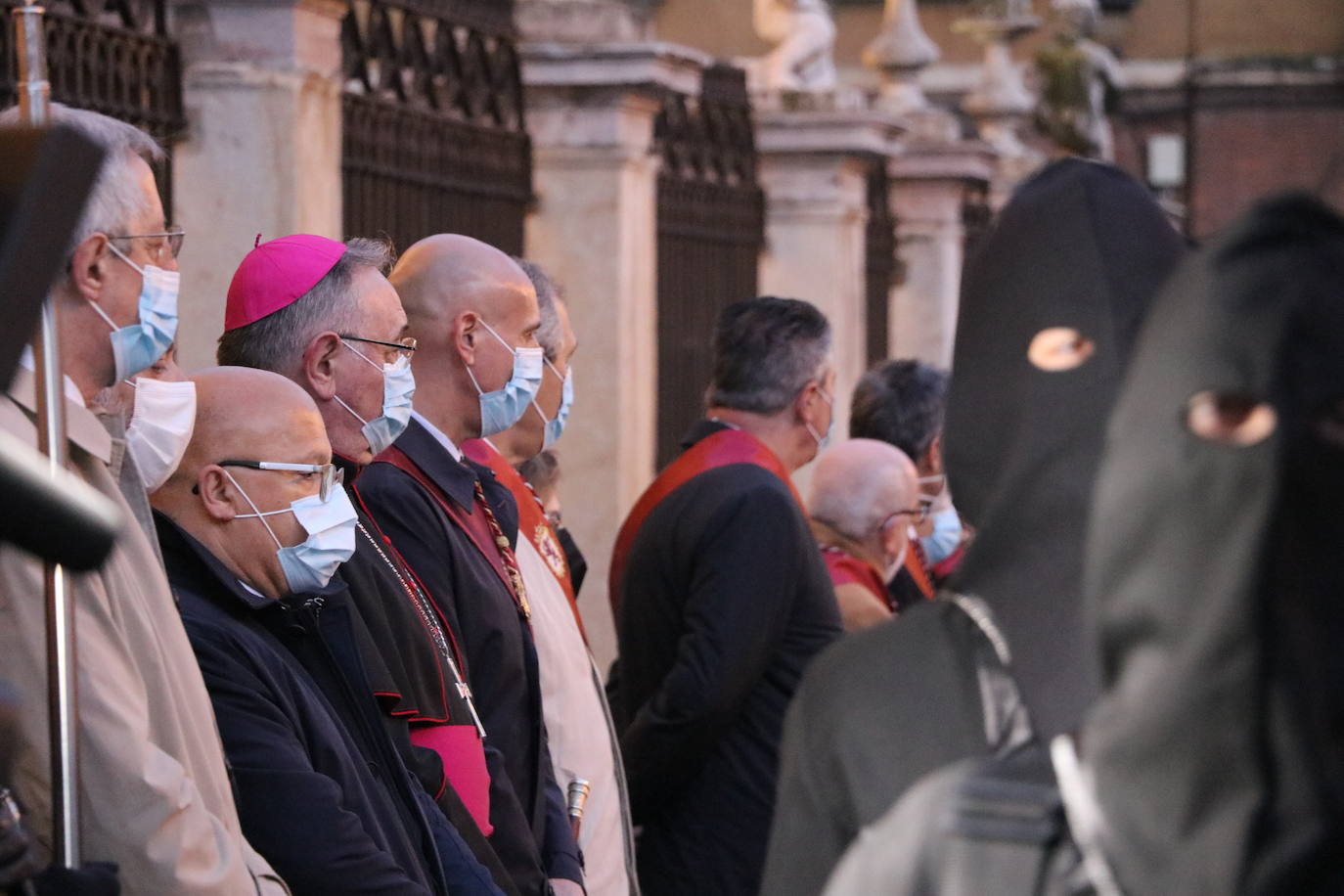 Uno de los momentos de la Procesión del Perdón. 