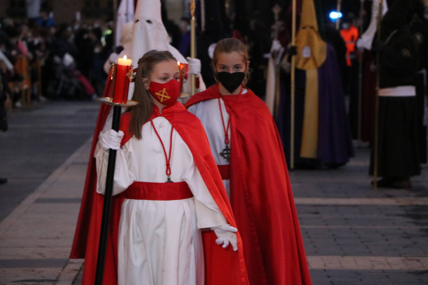 Uno de los momentos de la Procesión del Perdón. 