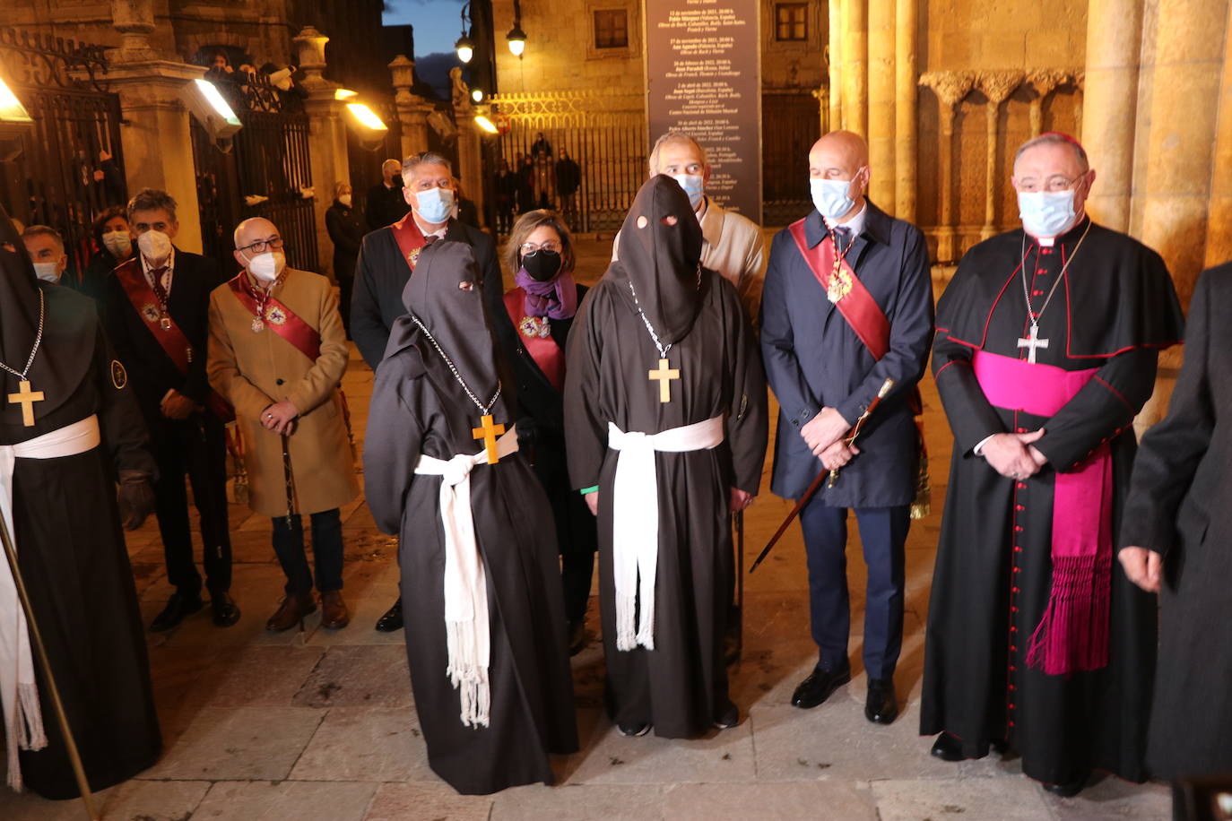 Uno de los momentos de la Procesión del Perdón. 