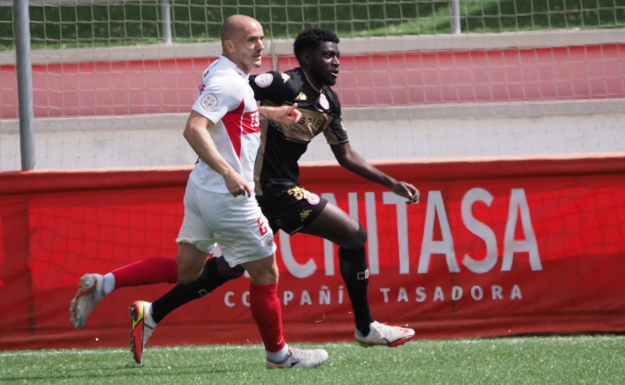 Angong, en el partido ante el Sanse de este domingo.