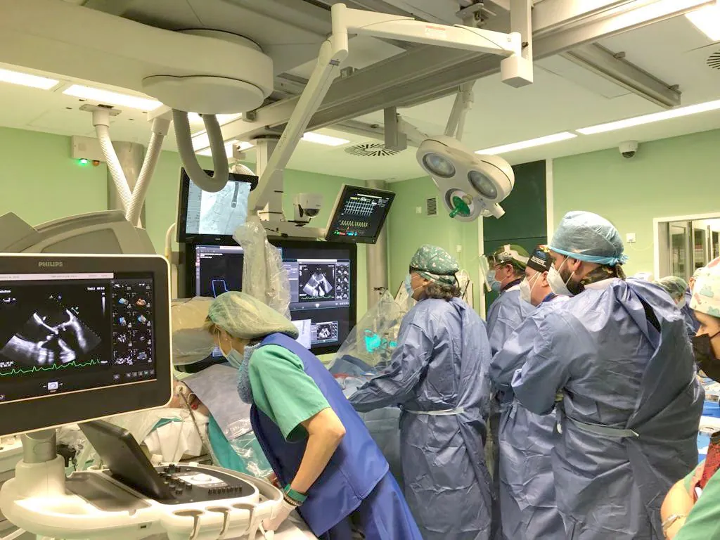 El Hospital de León realiza el primer implante de prótesis mitral transcatéter sin cirugía abierta. La intervención fue realizada a dos pacientes con enfermedad de la válvula mitral que habían sido intervenidos previamente mediante cirugía cardiaca convencional para la sustitución de la válvula mitral por una prótesis de tipo biológico. 