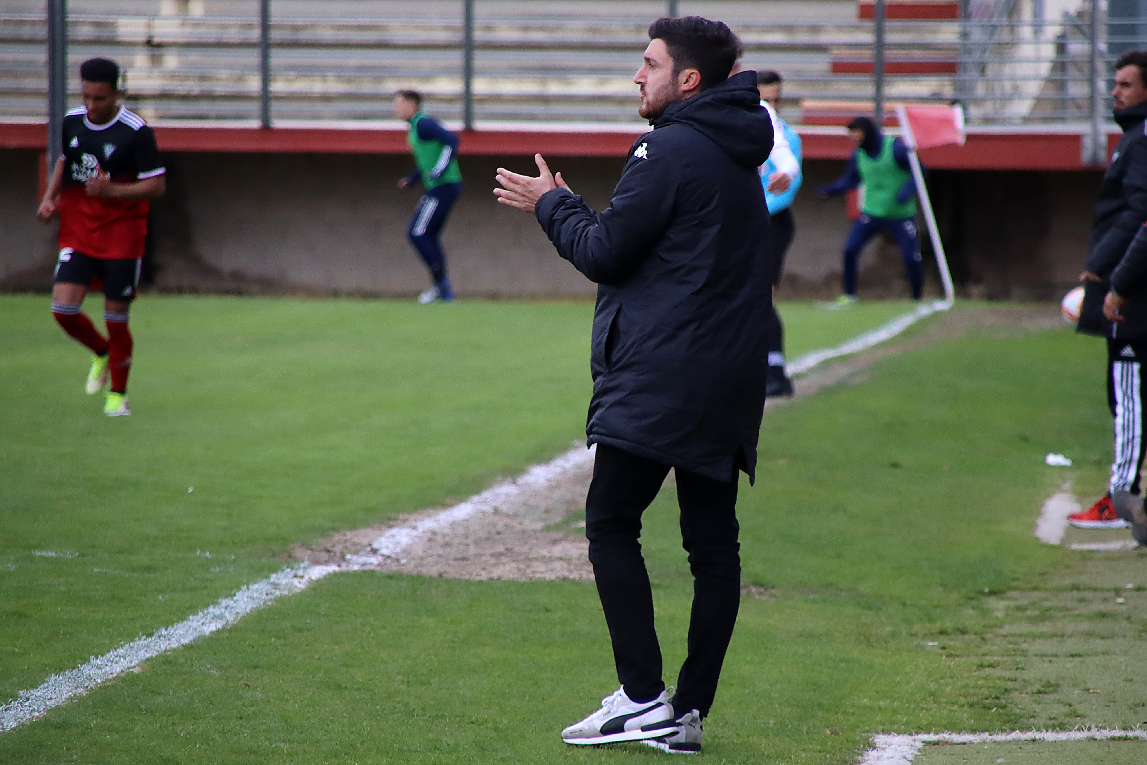 Imagen del encuentro entre el Júpiter Leonés y el Mirandés 'B'. 