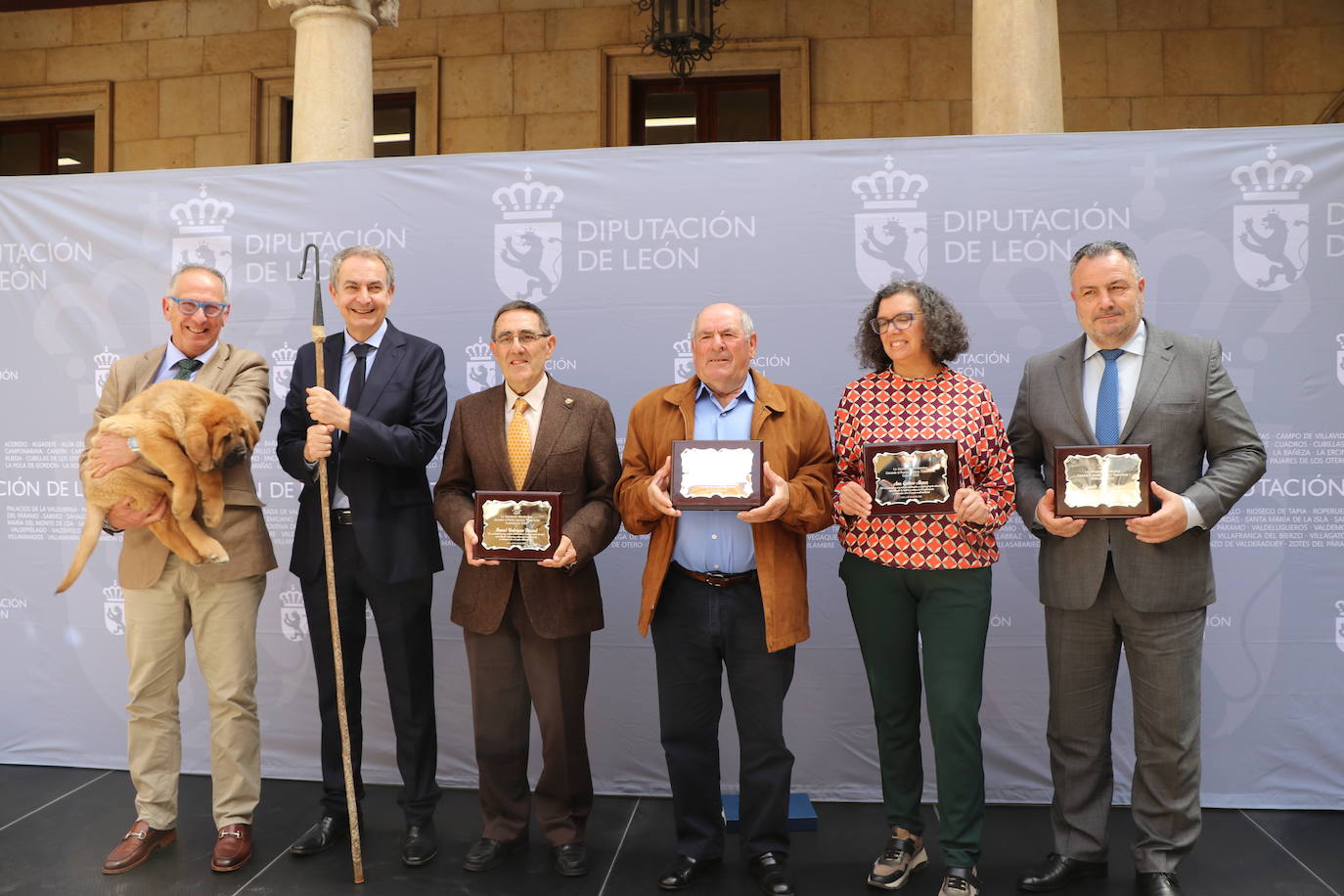 Llegada de José Luis Rodríguez Zapatero y acto de la primera gala de los Premios de la Trashumancia. 