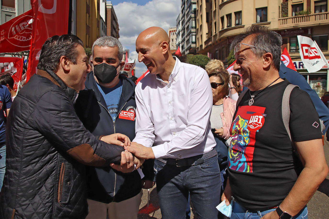 Manifestación en León con motivo del Día Internacional del Trabajo