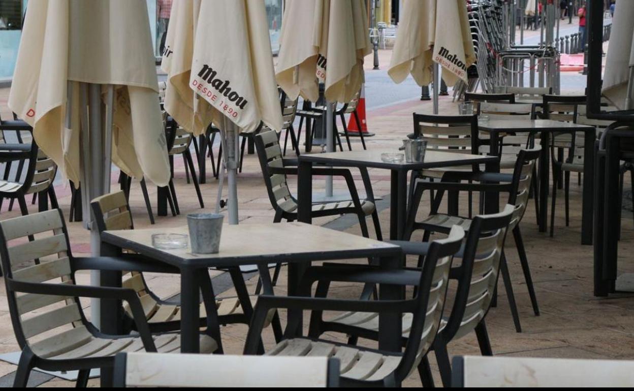 Imagen de archivo de una terraza. 