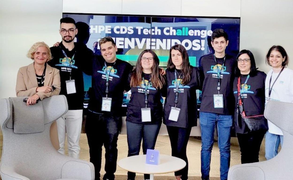 Imagen del equipo de la ULE participante en la cita. 