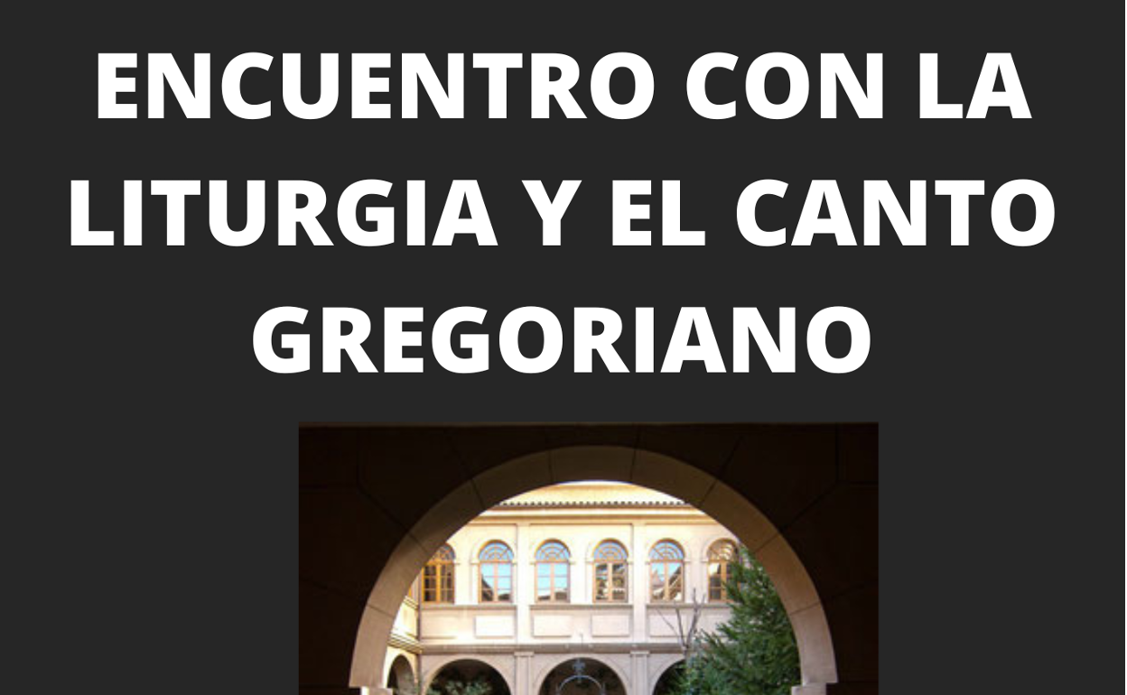 Cartel anunciador del«Encuentro de Liturgia y Canto Gregoriano» en León.