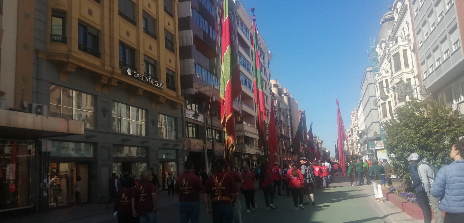 Fotos: Homenaje de los pendones a los sectores de la pandemia