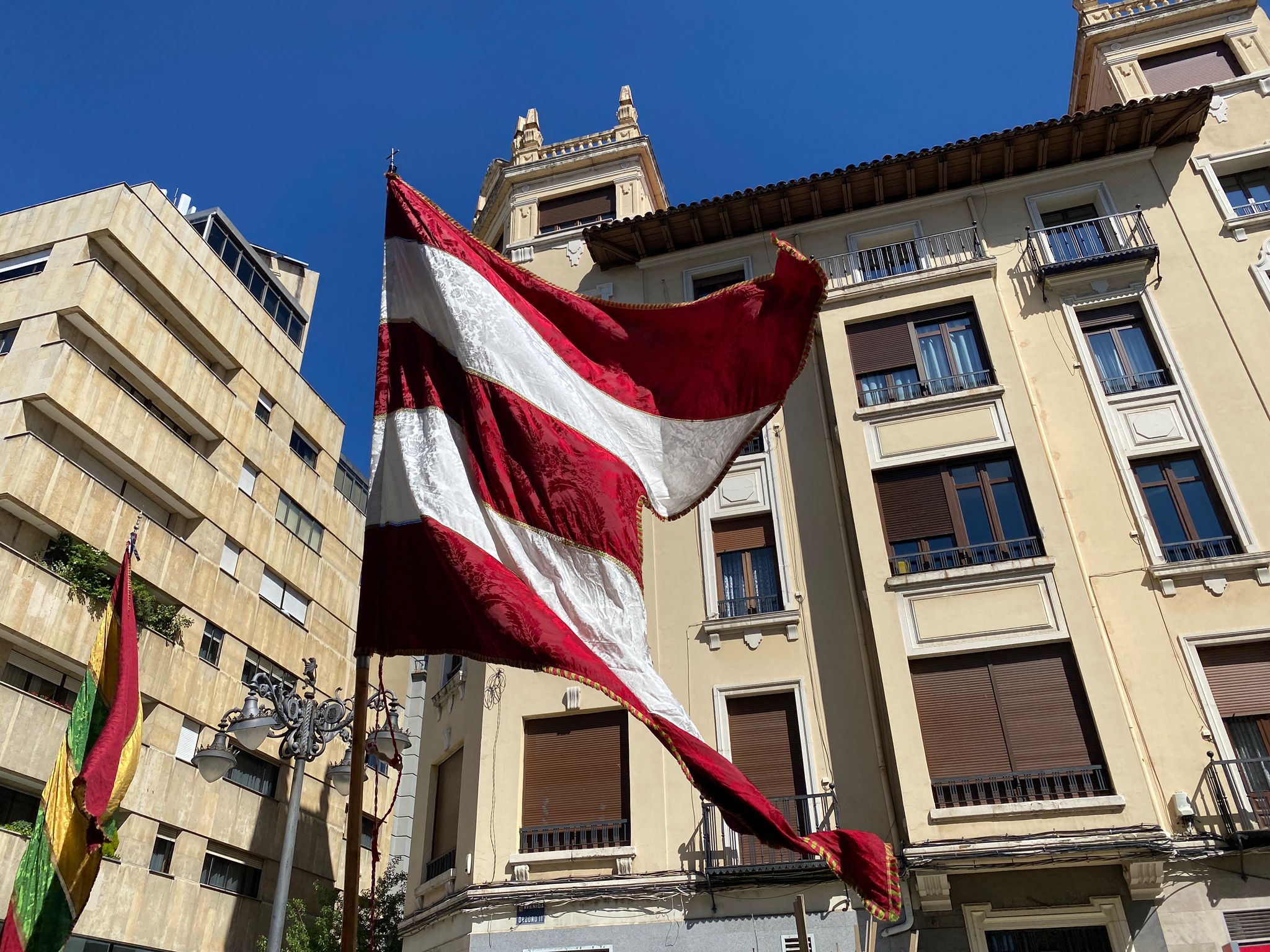 Fotos: Homenaje de los pendones a los sectores de la pandemia