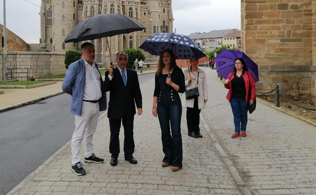 Visita de la delegada territorial, Ester Muñoz, a Astorga.