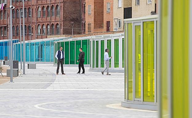 Galería. Uno de los tramos de este nuevo vial abierto, en la antigua estación de tren.