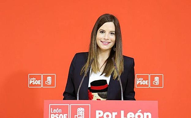 Nuria Rubio, cabeza de lista del PSOE de León a las Cortes de Castilla y León. 