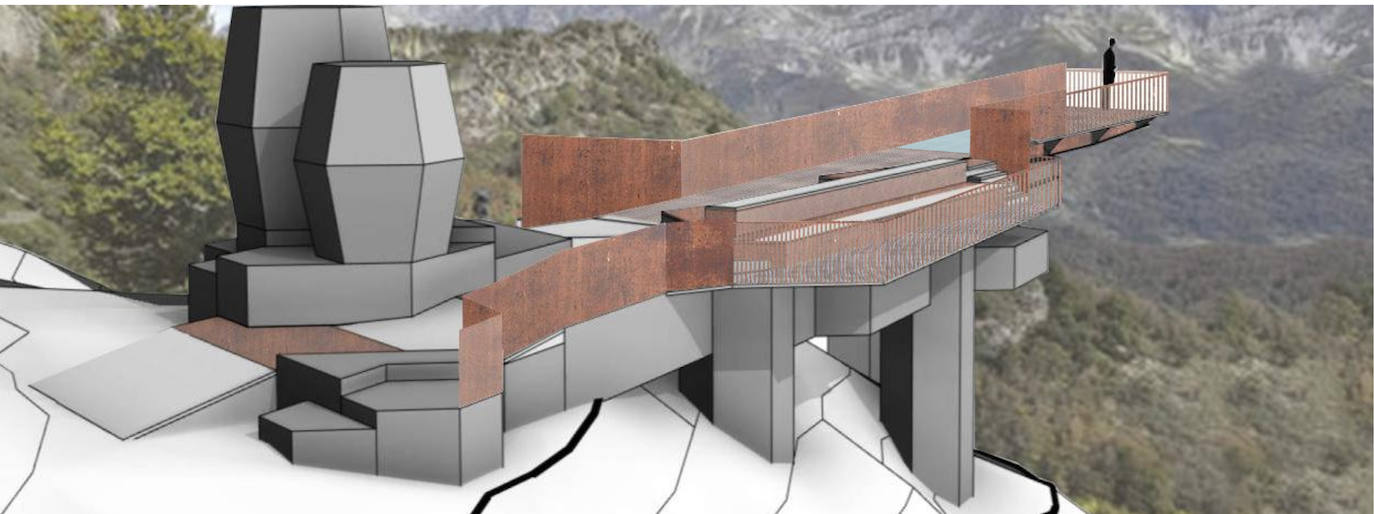 El consejero de Fomento presenta un nuevo proyecto para un mirador y los festivales de música en la montaña y en el trail.