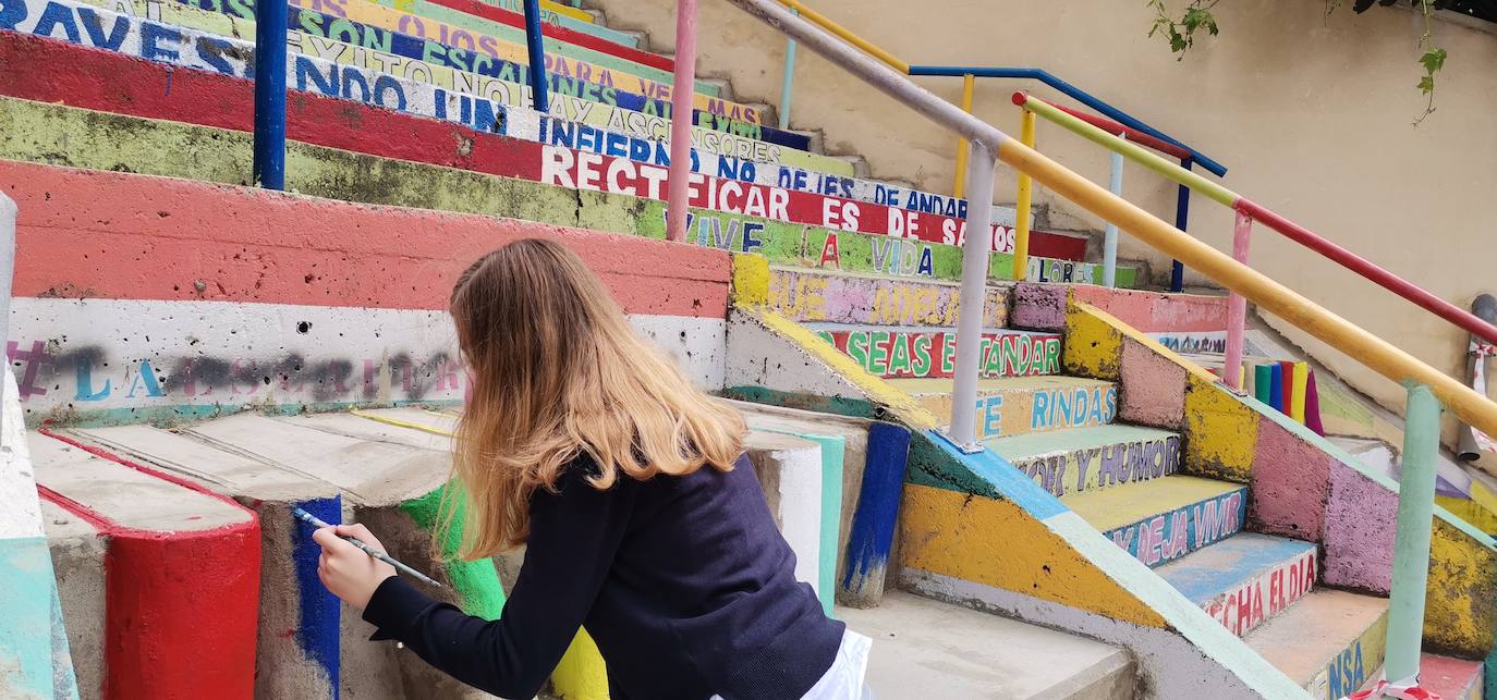 La escalera de colores de Álvaro López Nuñez renueva su imagen