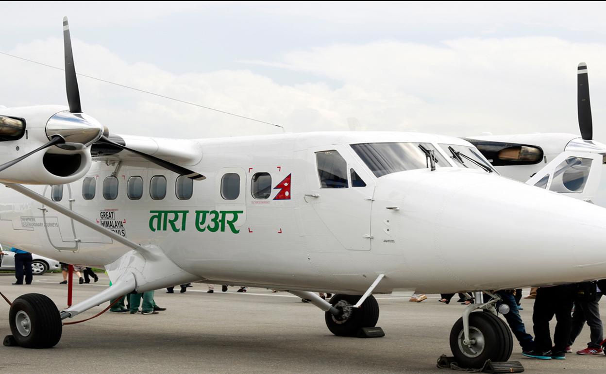 Un avión de la compañia Tera Air. 