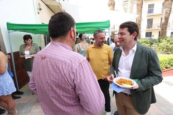 El presidente de la Junta de Castilla y León, en Jaén apoyando la candidatura popular. 