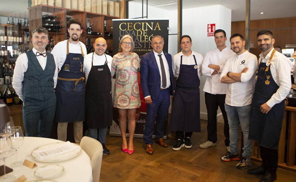 Cinco cocineros con estrella Michelín ponen en valor la 'Cecina de León' en Cantabria.