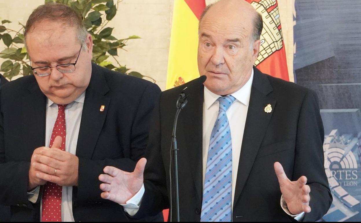 El leonés José Luis Díaz Villarig, durante su intervención este viernes. 