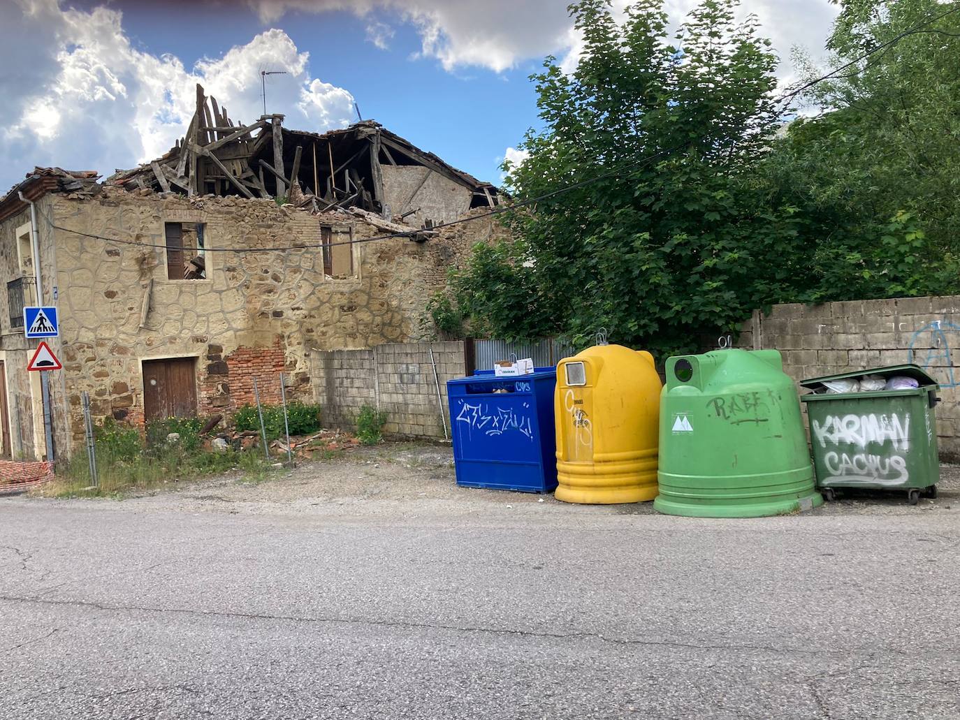 Contenedores del municipio de Sabero. 