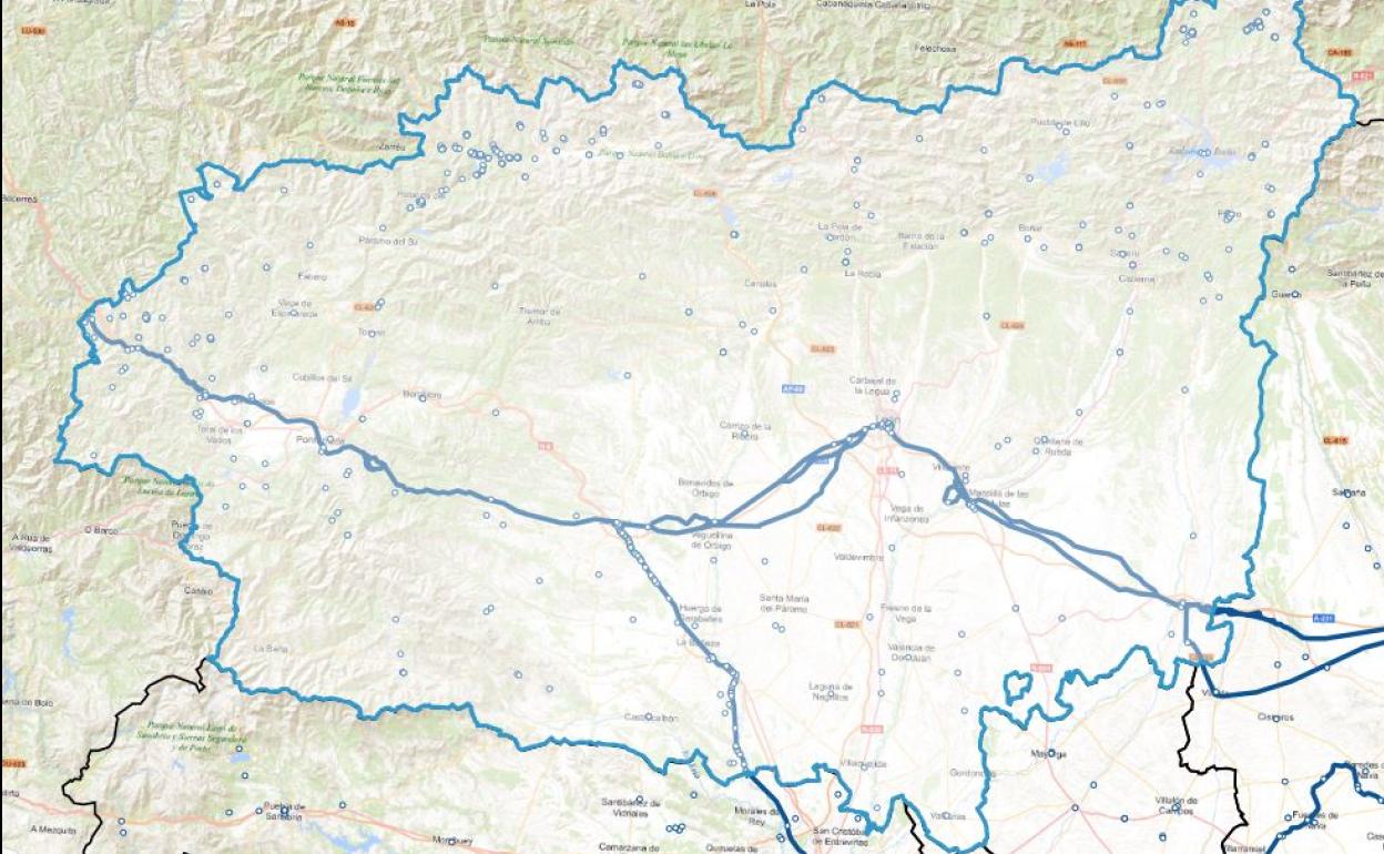 La provincia de León recoge centenares de estos puntos de interés patrimonial publicados por la Junta de Castilla y León.