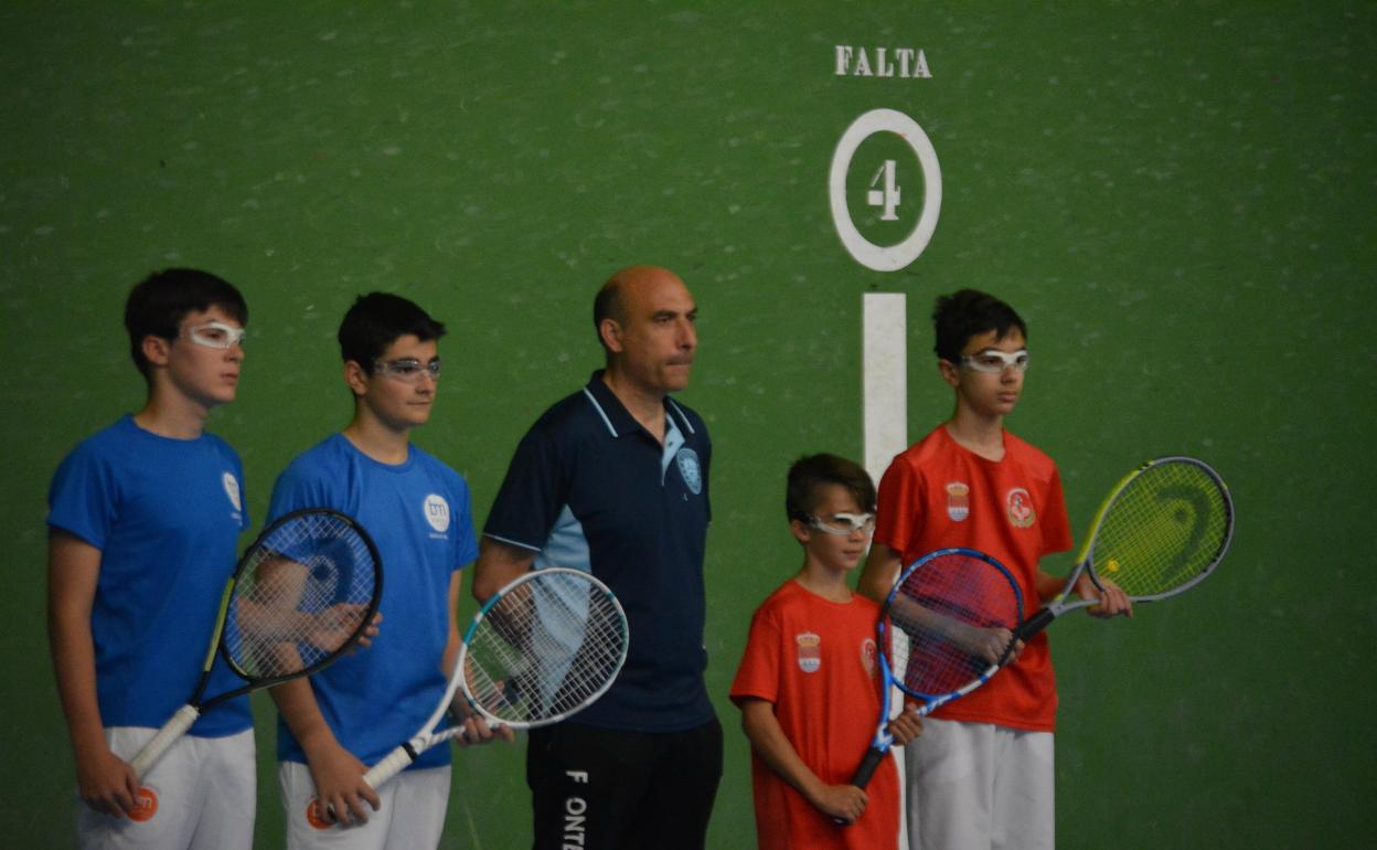 Partidos de la fase final de Frontenis celebrada en Laguna del Duero. 