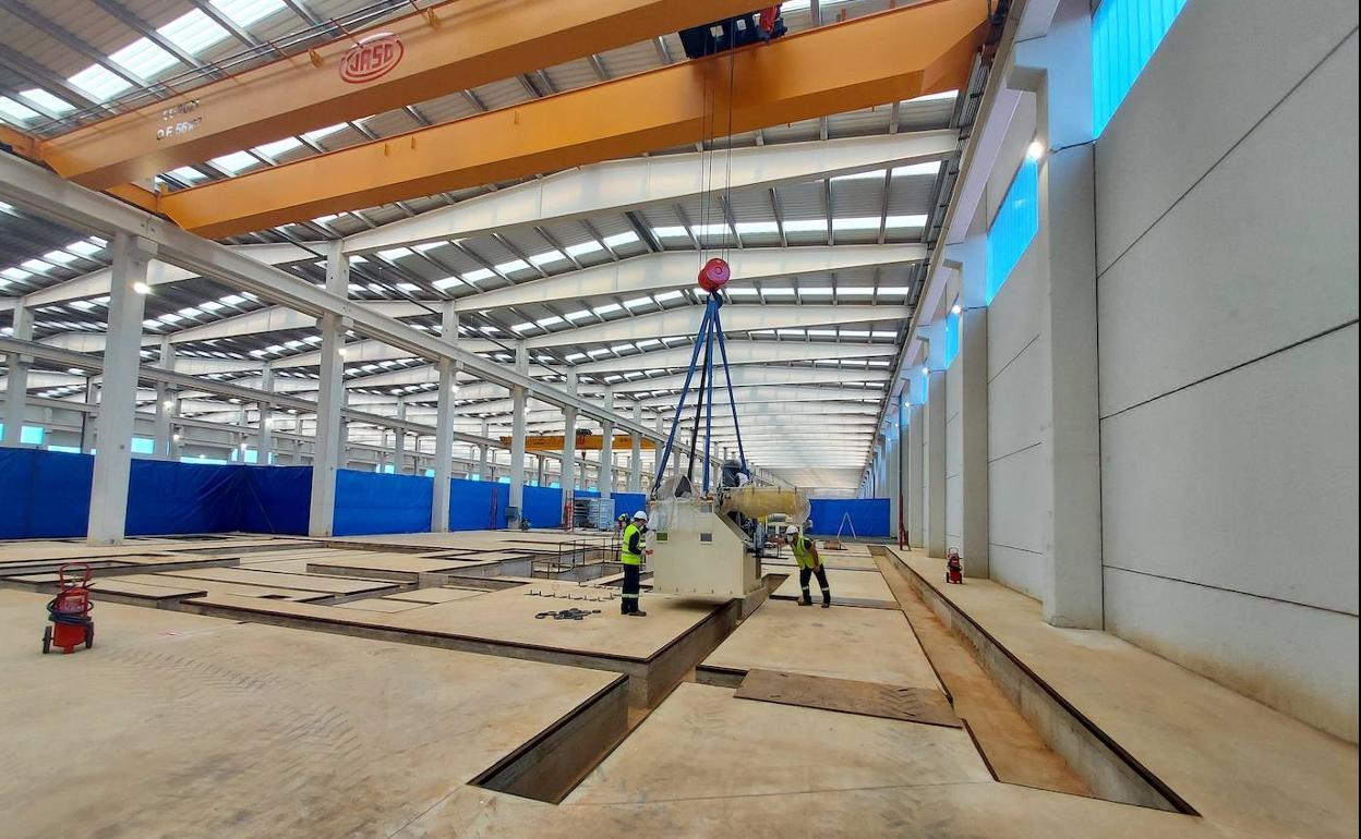 Interior de las instalaciones de LatemAluminium en Villadangos del Páramo.