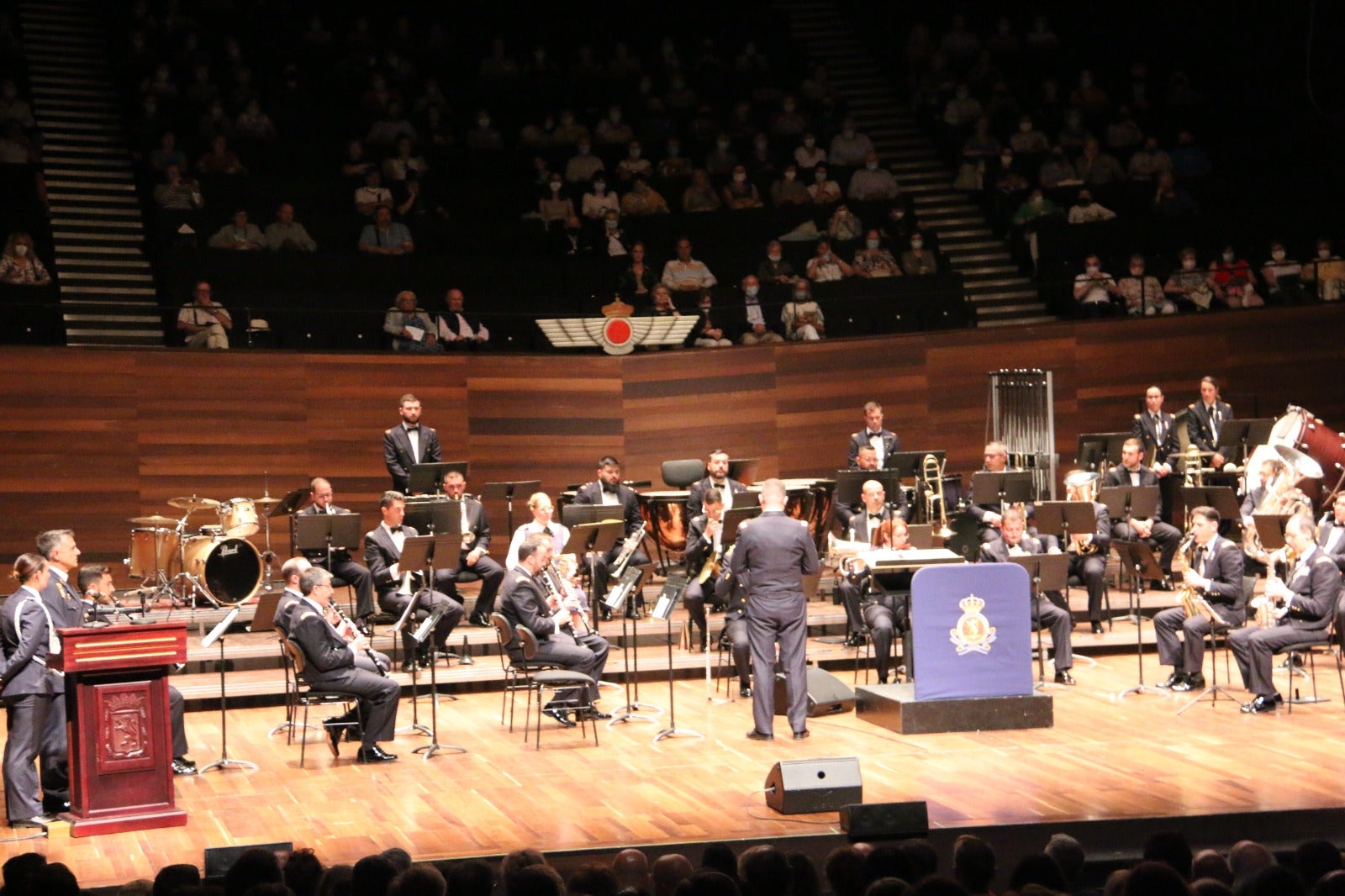 Concierto de Unidad de Música de la ABA de la Academia Básica del Aire en el Auditorio de León.