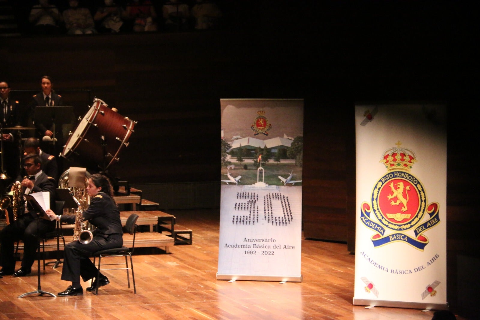 Concierto de Unidad de Música de la ABA de la Academia Básica del Aire en el Auditorio de León.