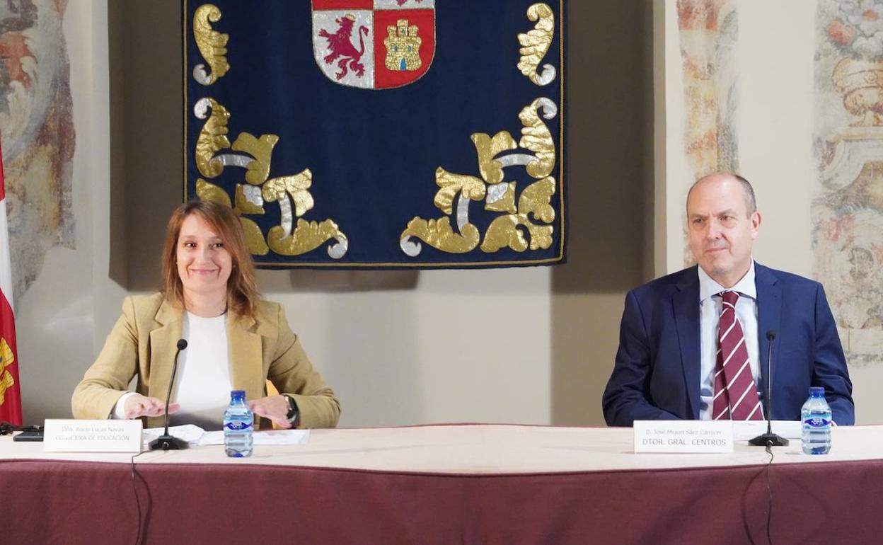 La consejera de Educación, Rocío Lucas, presenta las obras de mejora, reforma y sustitución (RMS) que se llevarán a cabo este verano en los centros docentes de Castilla y León.