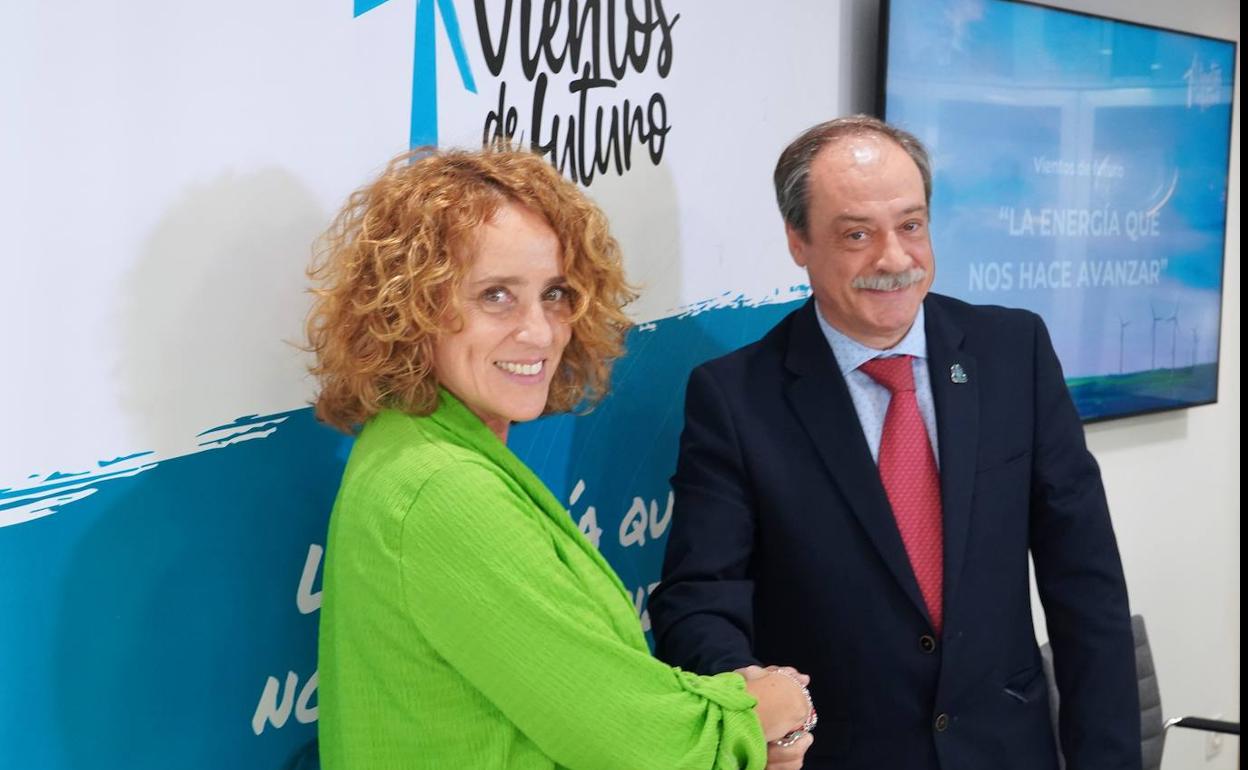 El portavoz de 'Vientos de futuro', Carlos Martí, constató su presencia en Castilla y León como «autonomía clave» en el sector de la energía eólica. 