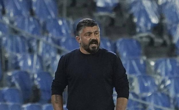 Gennaro Gattuso, durante un partido con el Nápoles. 