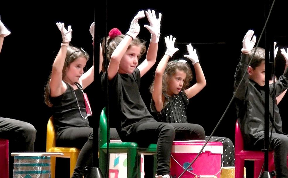 Una de las actuaciones de los alumnos de la Escuela Municipal de Música, Danza y Artes Escénicas de León en el Auditorio