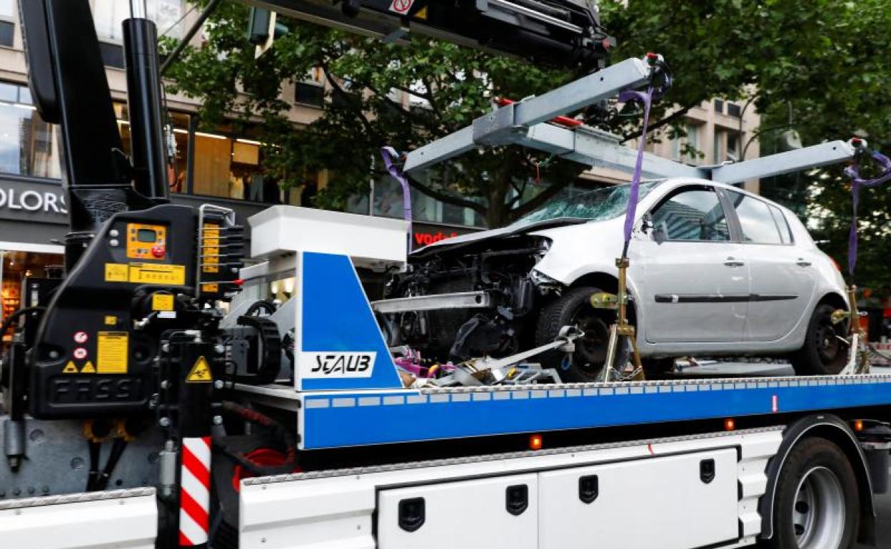 Imagen del coche utilizado por el autor del atropello mortal. 