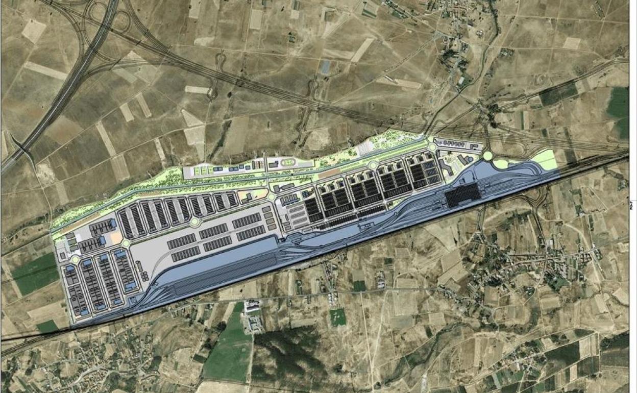 Plano del proyecto de la plataforma intermodal de Torneros.