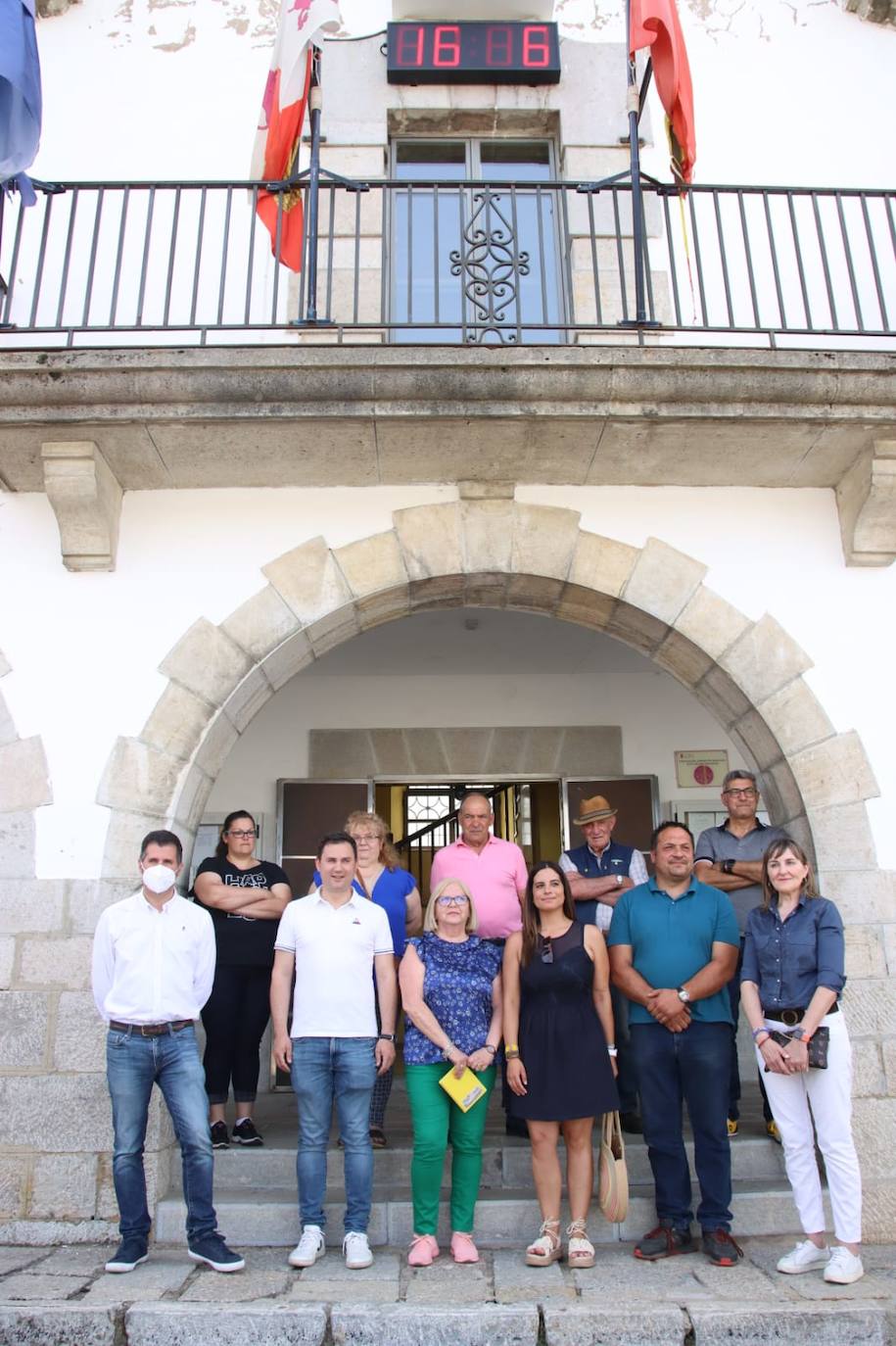 Tudanca visitando el municipio leonés de Villamanín. 