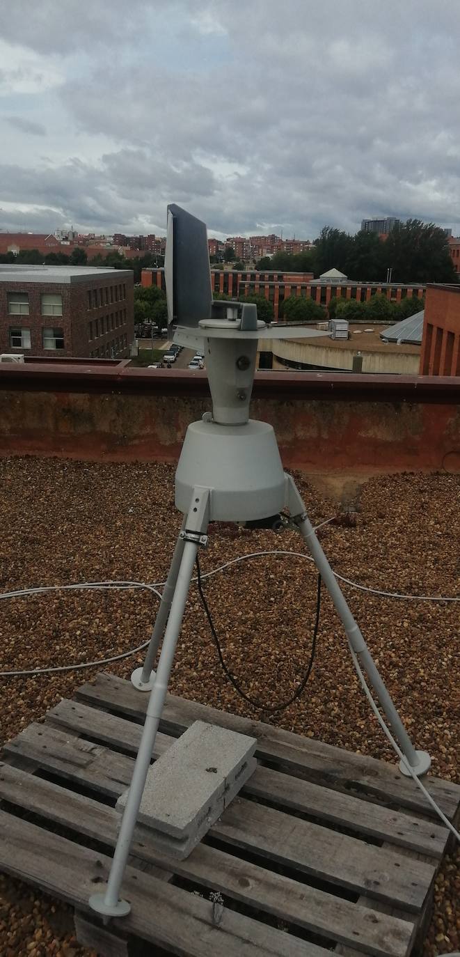 Algunos de los aparatos que miden el aire en la ULE