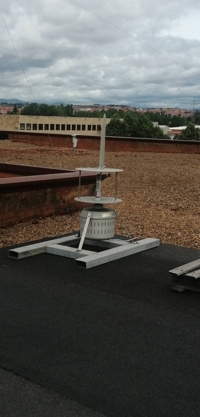 Algunos de los aparatos que miden el aire en la ULE