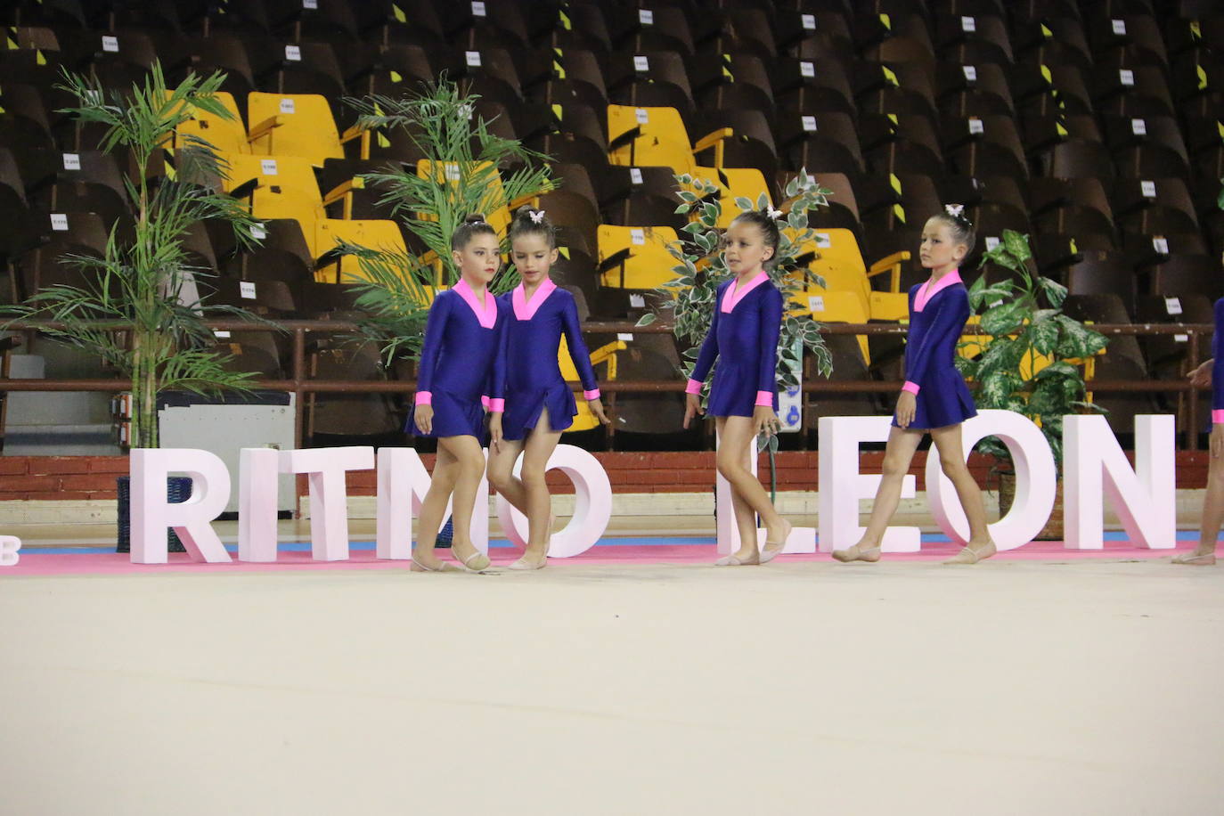 En torno a 150 gimnastas del club leonés se dan cita en el evento con el que se cierra el curso en el Palacio de los Deportes de León con exhibiciones y distintos ejercicios