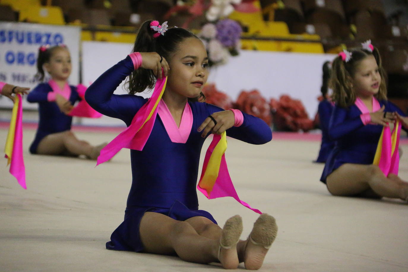 En torno a 150 gimnastas del club leonés se dan cita en el evento con el que se cierra el curso en el Palacio de los Deportes de León con exhibiciones y distintos ejercicios