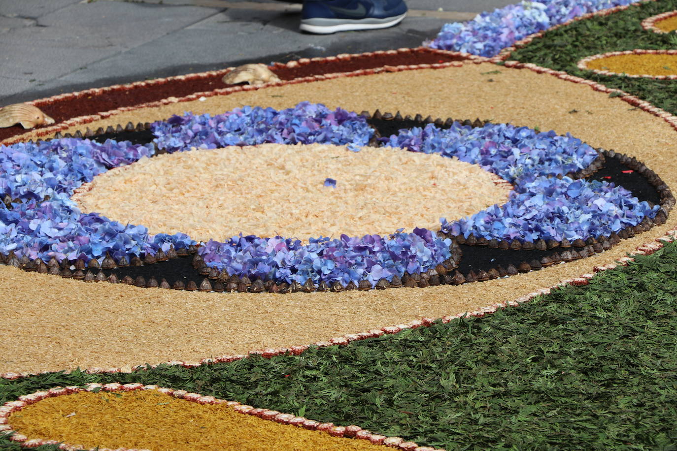 Fotos: Una alfombra floral cubre la plaza de la catedral de León