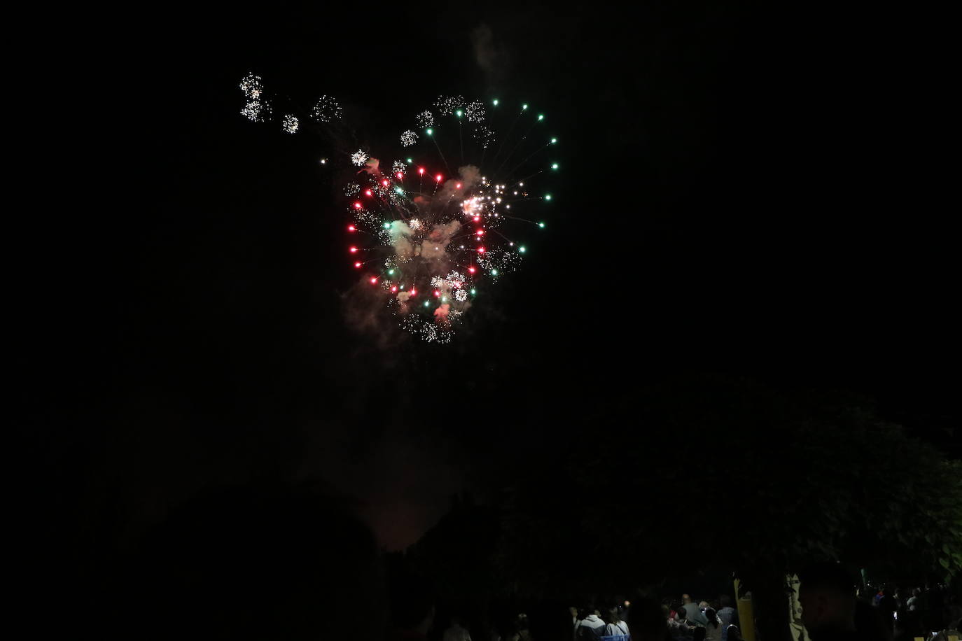 Imágenes de los fuegos artificiales de San Pedro en León. 