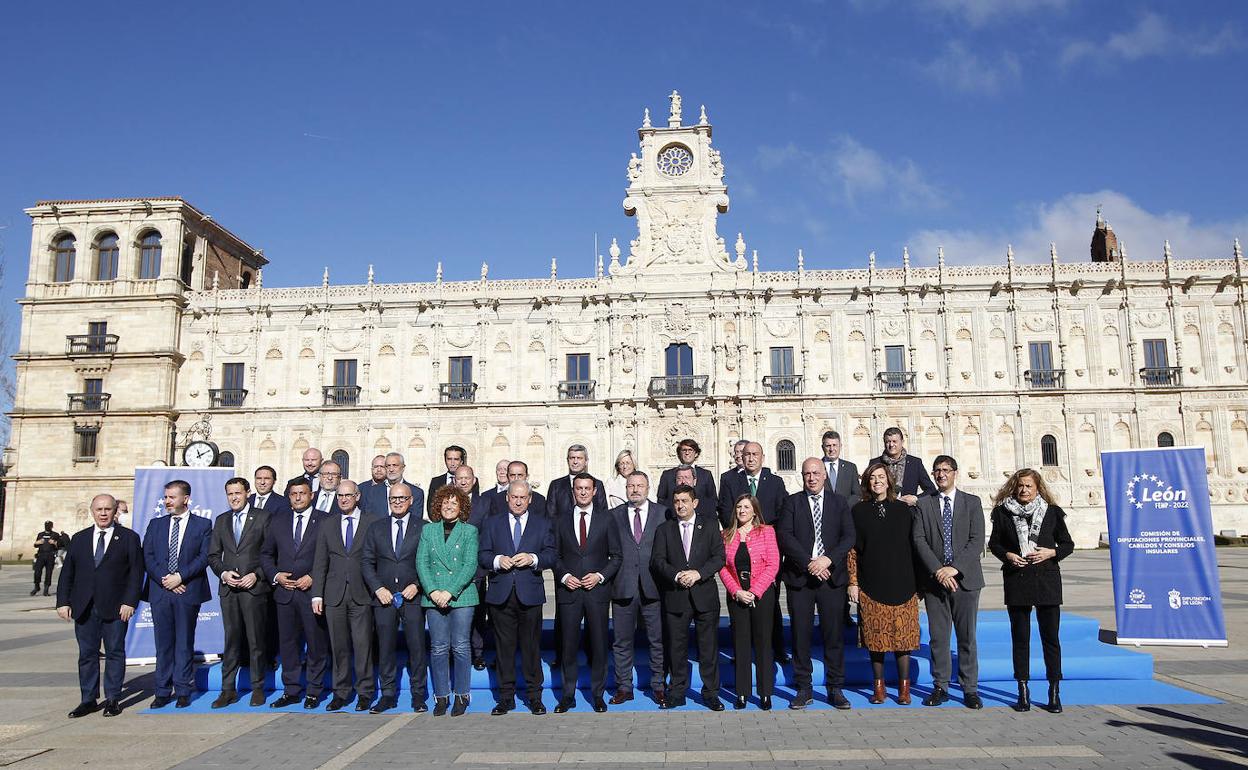 Última reunión que se celebró en la provincia de León y que contó con los representantes provinciales.