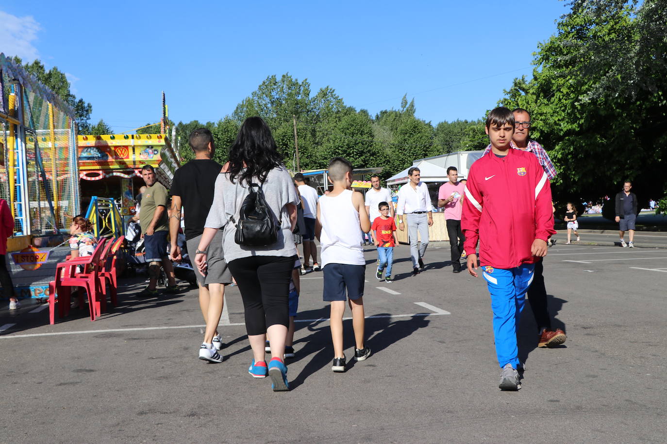 Imagen de la feria en la jornada de domingo, día del niño. 