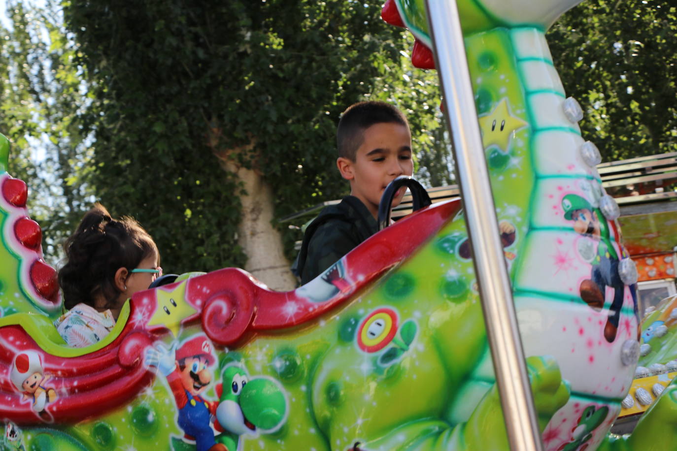 Imagen de la feria en la jornada de domingo, día del niño. 