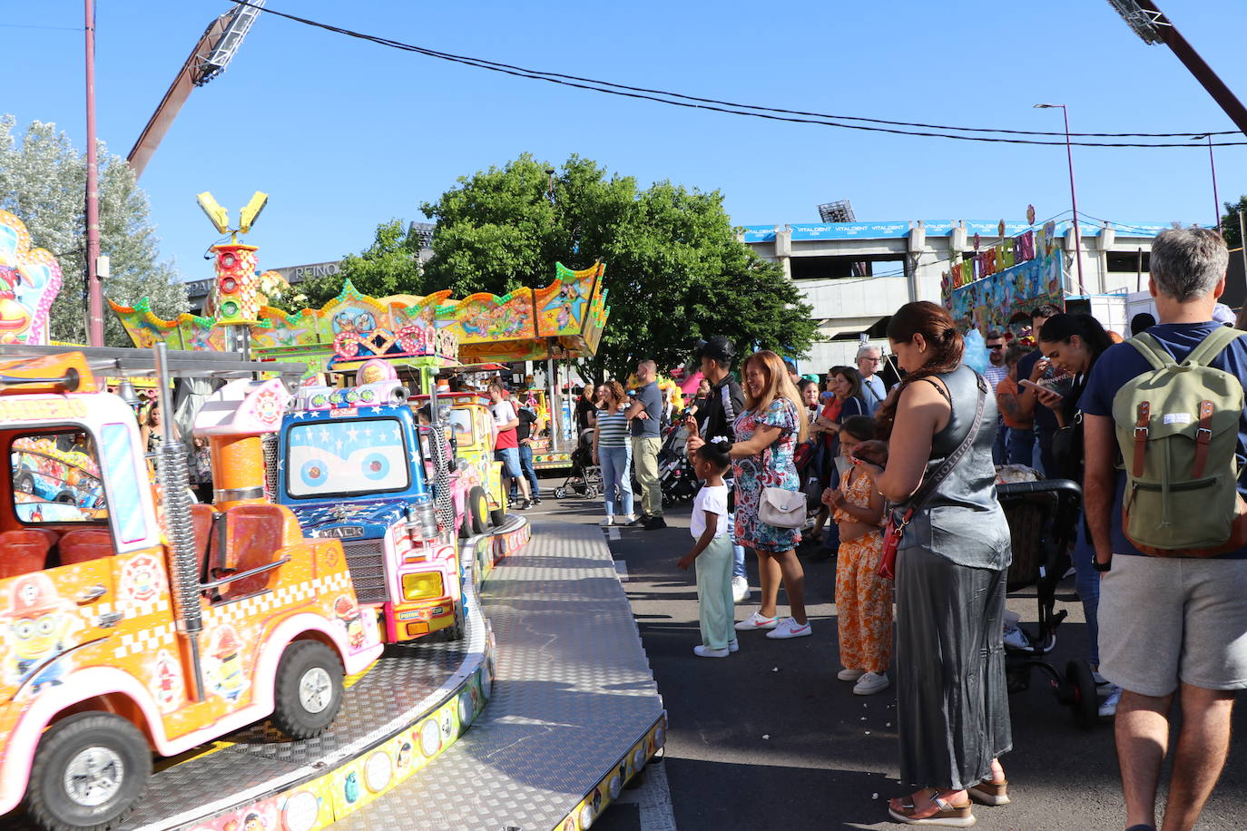 Imagen de la feria en la jornada de domingo, día del niño. 